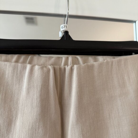 Ann Mashburn Pull On Pants Size Large Color Cream Tan - Picture 2 of 5